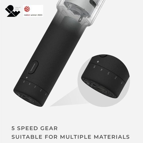 HOTO Electric Rotary Tool Kit, 35-in-1 Cordless Power Carving Tool Kit with LED Light, 5-Speed 25000RPM Max, USB-C Charging - Open Box