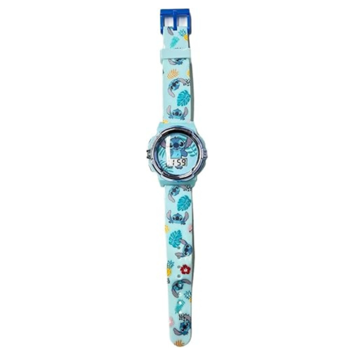 Kids Disney Lilo and Stitch Blue Digital LCD Quartz Childrens Wrist Watch