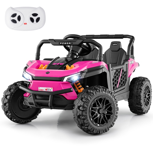 Gymax 12V Kids Ride on Truck w/Parental Remote 3 Speeds & Reverse Forward Function