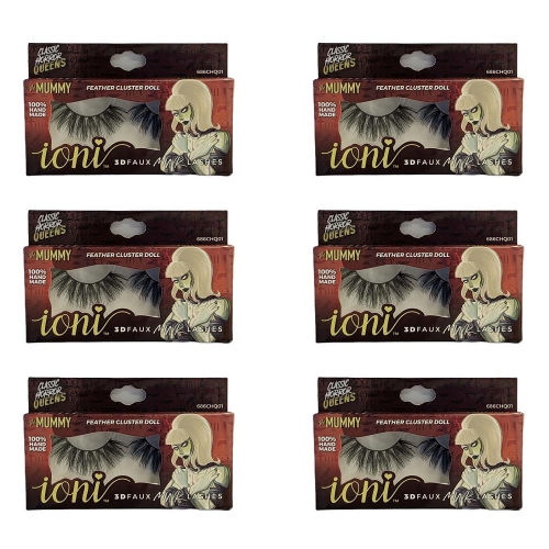 IONI Collector's Premium Edition 3D Faux Mink Lash THE MUMMY Feather Cluster Doll