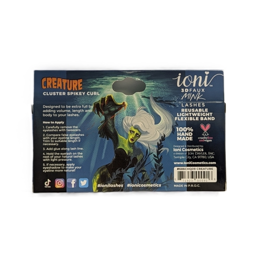 IONI Collector's Premium Edition 3D Faux Mink Lash CREATURE Cluster Spikey Curl