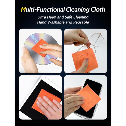 Arsvita - CD Laser Lens Cleaner Disc Cleaning Set for CD/VCD/DVD Player, Safe and Effective