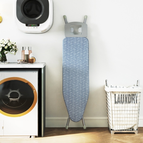 Gymax 48'' x 13.5'' Carbon Steel Ironing Table w/ 7-Level Height & Heat Resistant Cover