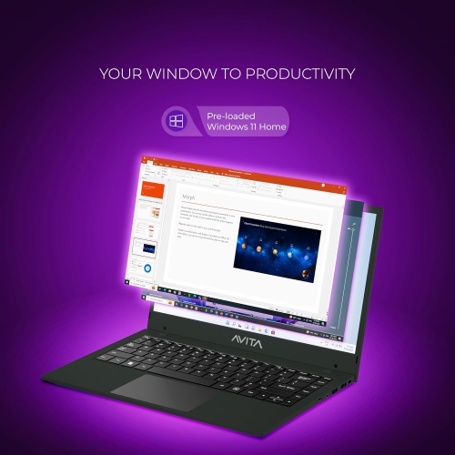AVITA Liber E 12th Gen Intel core i5 1235U 8GB RAM 512GB SSD 14.1inch FHD IPS Display Windows 11 Home 1.53 Kg Thin & Light (Charcoal)