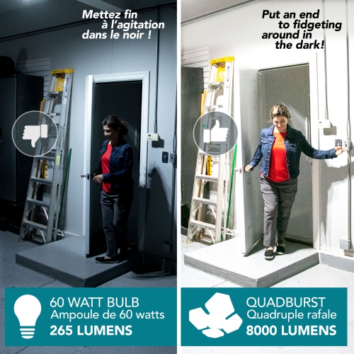 Bell + Howell Quadburst 8000 Lumens Multi-Directional LED Ceiling Light