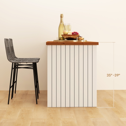 HOMCOM Rattan Bar Stools Set of 2, 26" Wicker Counter Height Bar Stools with Back, Modern Barstools for Kitchen Island, Kitchen Counter and Dining