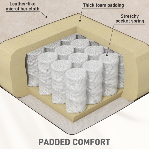 HOMCOM 8-Point Vibration Massage Recliner Chair, Manual Microfibre Reclining Sofa Chair for Living Room with Side Pockets, Footrest, Remote, Easy