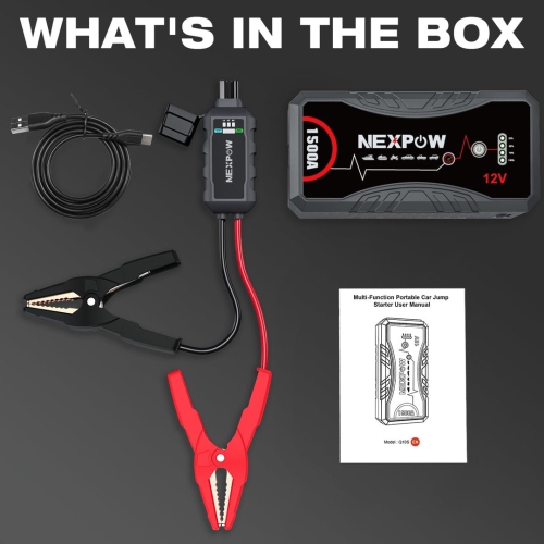 NEXPOW Q10S 1500A Peak Jump Starter with LED - Open Box