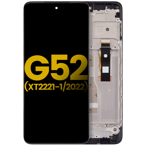 Excellent Premium Replacement OLED Assembly with Frame for Motorola Moto G52 (XT2221-1 / 2022) - All Colors by ESOURCE PARTS - Refurbished condition - Image 2