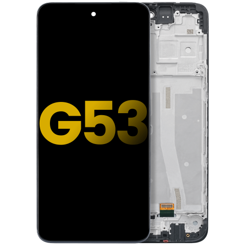 Excellent Premium Replacement LCD Assembly with Frame for Motorola Moto G53 (XT2335-3 / 2022) -in All Colors by ESOURCE PARTS - Refurbished condition - Image 2