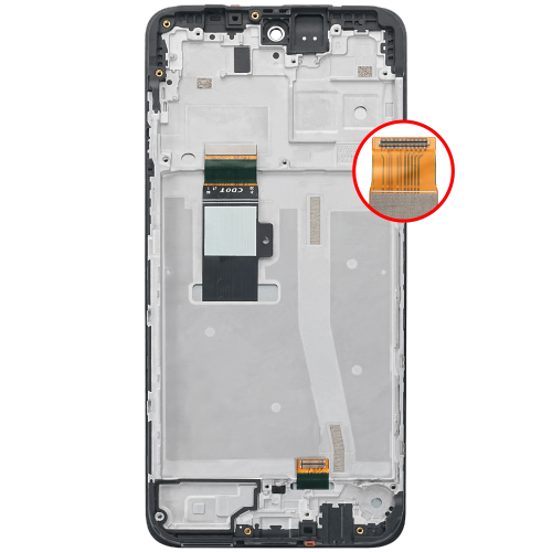 Excellent Premium Replacement LCD Assembly with Frame for Motorola Moto G53 (XT2335-3 / 2022) -in All Colors by ESOURCE PARTS - Refurbished condition - Image 4