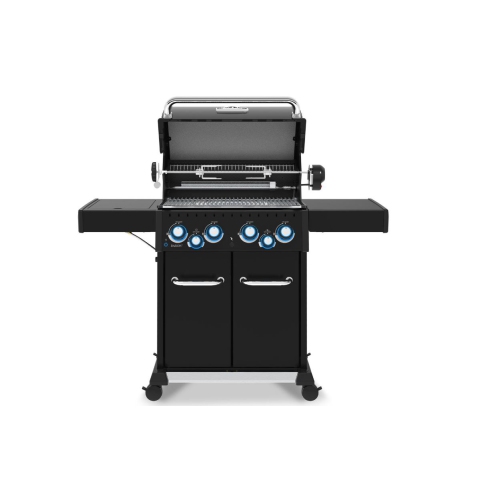 Barbecue au gaz naturel à 4 brûleurs Ombre Baron 490 PRO avec tournebroche et brûleur latéral de Broil King - 674147