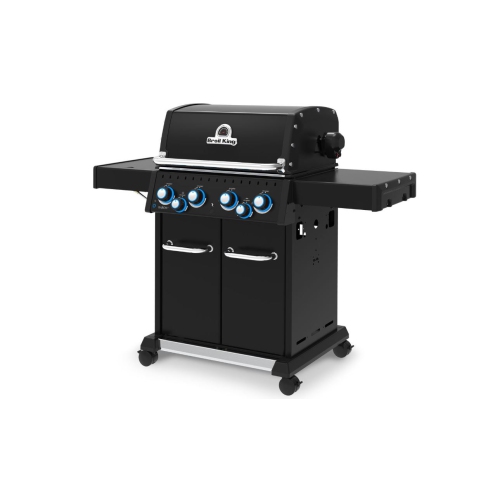 Barbecue au gaz naturel à 4 brûleurs Ombre Baron 490 PRO avec tournebroche et brûleur latéral de Broil King - 674147
