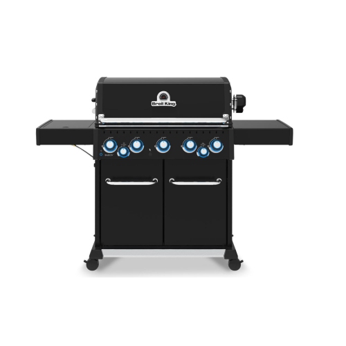 Image 1 de 3.. Barbecue au gaz à 5 brûleurs Ombre Baron 590 PRO de Broil King avec tournebroche et brûleur latéral - 675144