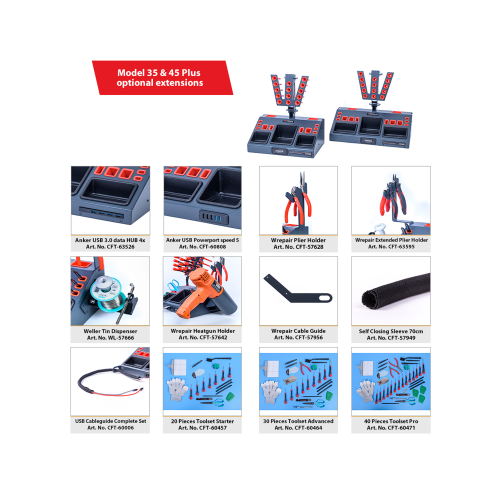 Best Shopper Replacement Wrepair Station Model 45 Plus with USB Powerport Hub for NUC Compatibility
