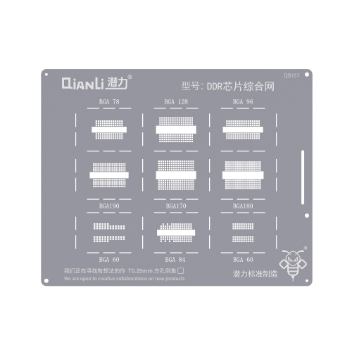 High-Quality Qianli Bumblebee Stencil QS157 for DDR Chip Integrated Networks