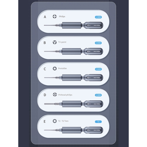 Premium 5-in-1 Precision Screwdriver Set with Super Tactile Grip - Torx, Phillips & More by Qianli