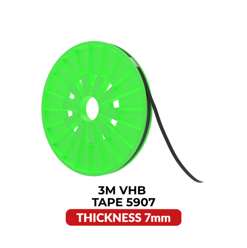 Ruban adhésif double face de haute qualité en acrylique - 7&nbsp;mm x 25&nbsp;M par pièces Esource