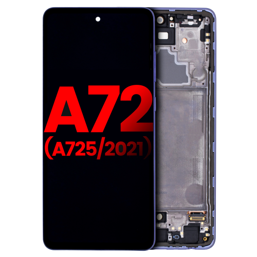 ESOURCE PARTS  Premium Replacement Oled Assembly With Frame for Samsung A72 (A725 / 2021) - Stunning Awesome Violet Display