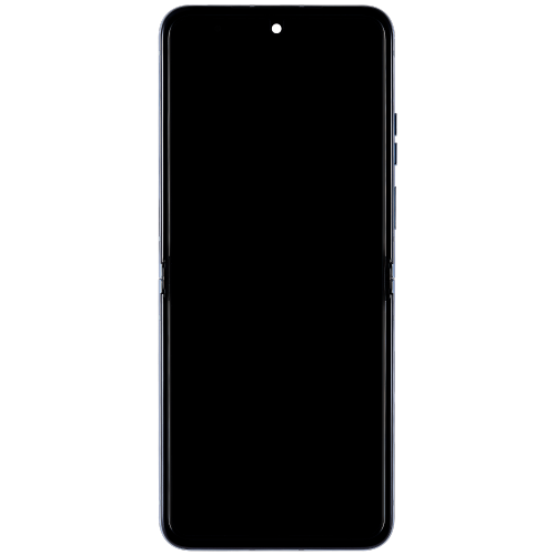 Refurbished - Excellent Premium Replacement OLED Assembly with Frame for Motorola Moto Razr Plus / Razr 40 Ultra -in Glacier Blue