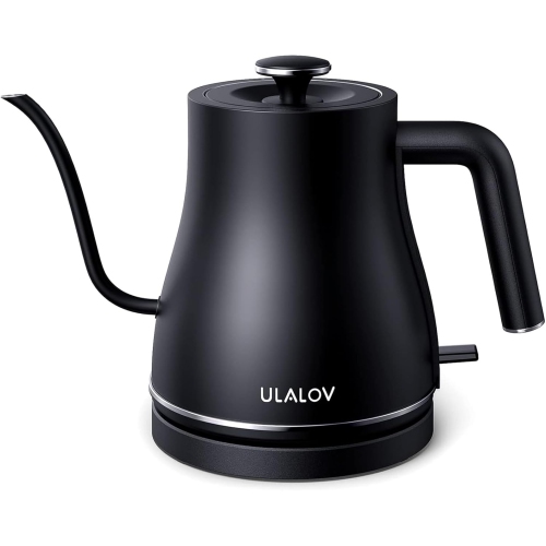 Ulalov Electric Gooseneck Kettle Ultra Fast Boiling Hot Water Kettle 100% Stainless Steel for Pour-over Coffee & Tea Boiler, Leak-Proof Design, Auto