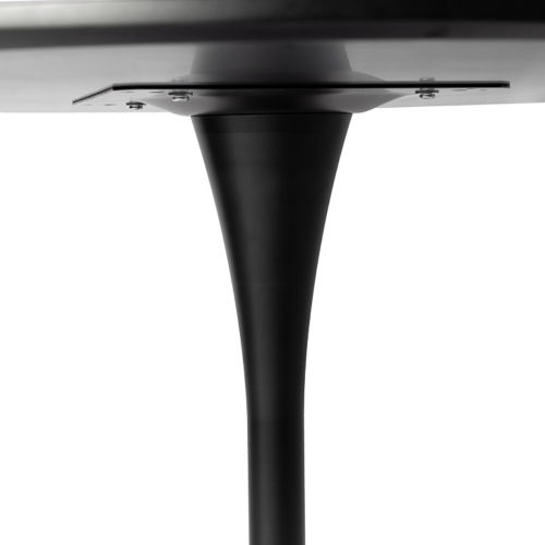 Aykah 31.5 Inch Round Modern Dining table for 2/4 - Manufactured Wood Round Table - Saves Space with Metal Pedestal Base For Dining Room, Kitchen,