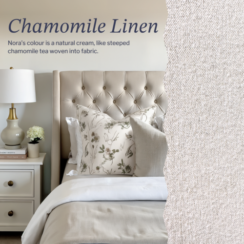 Cadre de grand lit Aykah Nora avec rangement hydraulique, cadre de lit plateforme en métal et tête de lit haute, support de lattes en bois, style