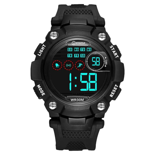 Kids Watch Boys Girls Durable Resin Band Sport Outdoor Digital Watch for Kids Teens Multifunction Chronograph Alarm Clock Waterproof Watches
