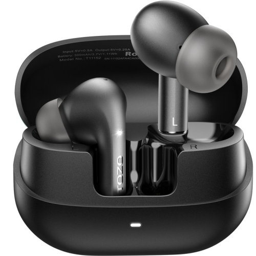 TOZO  E2 True Wireless Earbuds In-Ear Enc Noise Cancelling 2 Mics for Clear Calls Bluetooth Water/sweat Resistant - In Black