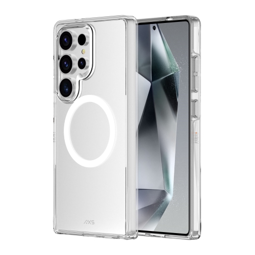 AXS Crystal Shield D3O® MagSafe Compatible Case made with recycled materials for Samsung Galaxy S25 Ultra | Clear