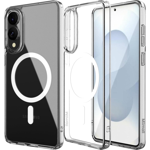 Samsung S25 Edge Case Compatible with MagSafe, Clear Strong Magnetic Anti-Scratch Shockproof Phone Cover