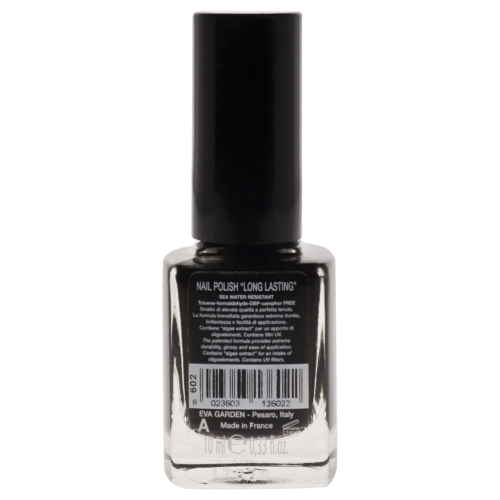 Nail Polish - 602 Black by Evagarden for Women - 0.34 oz Nail Polish