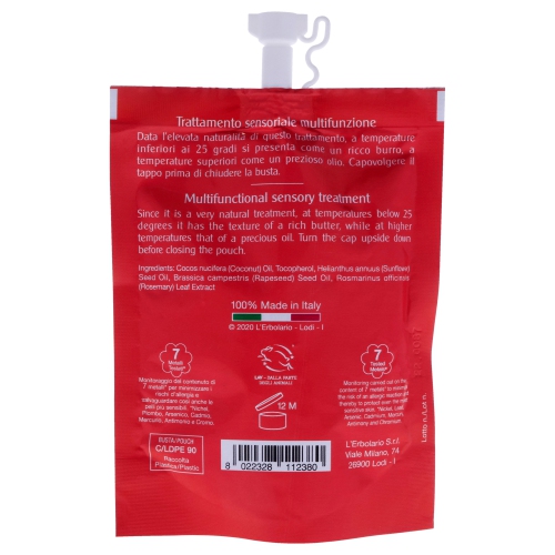 Huile vierge biologique et équitable - Noix de coco par LErbolario pour Unisex - 1,6 oz Oil