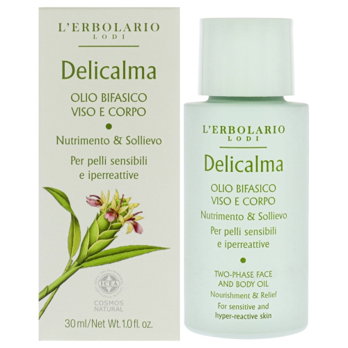 Huile biphasée Delicalma pour le visage et le corps par LErbolario pour huile unisexe - 1&nbsp;oz