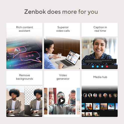 Portable Zenbook A14 14 po Copilot+ d'ASUS - Gris Islande