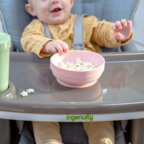 Ingenuity Proper Positioner Deluxe 7-in-1 High Chair with Tray - Chambray
