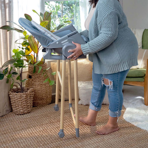Ingenuity Proper Positioner Deluxe 7-in-1 High Chair with Tray - Chambray