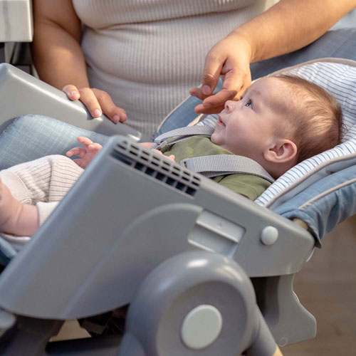 Ingenuity Proper Positioner Deluxe 7-in-1 High Chair with Tray - Chambray