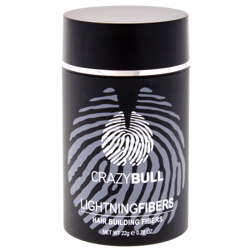 Lightning Hair Building Fibers - 1 Black by Crazy Bull Hair for Men - 0.78 oz Fiber