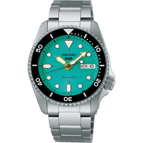 Image 1 de 2.. Seiko – Montre automatique pour hommes SKX Midi Teal 5 Sports SRPK33K1