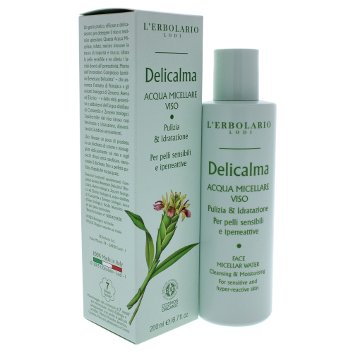 Eau micellaire Delicalma Face de LErbolario pour Nettoyant unisexe 6,7 oz