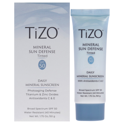 TIZO  Mineral Sun Defense Tinted Spf 50 By for Women - 1.75 OZ Sunscreen