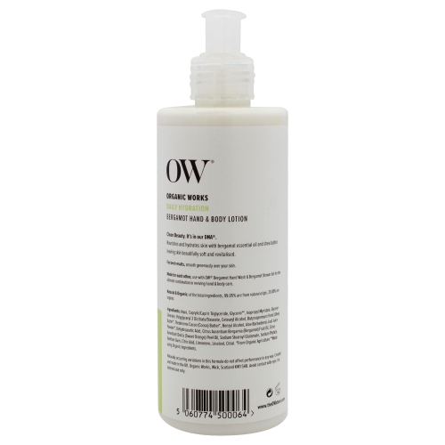 Daily Hydration Hand and Body Lotion - Bergamot by Organic Works for Unisex - 10.14 oz Body Lotion