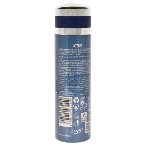 Intense by Sapil for Men - 6.76 oz Deodorant Spray