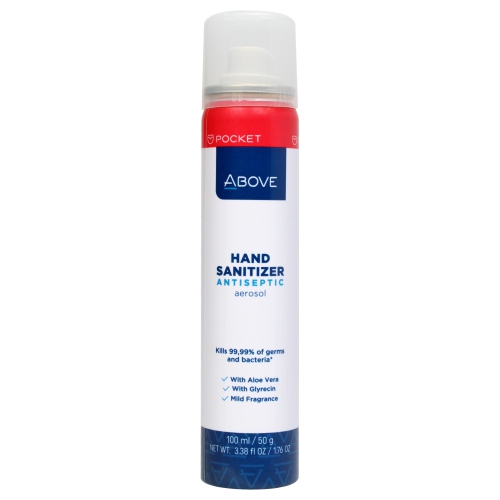 Antiseptic Hand Sanitizer Aerosol Spray by Above for Unisex - 3.38 oz Hand Sanitizer