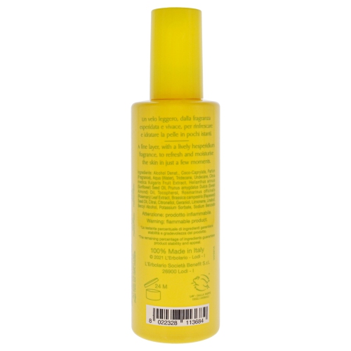 Fesh Evanescense Body Spray - Calabrian Citron by LErbolario for Unisex - 3.3 oz Body Spray
