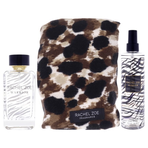 Warrior by Rachel Zoe for Women - 3 Pc Gift Set 3.4oz EDP Spray, 10oz Body Mist, Scarf