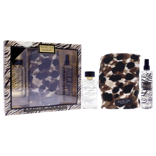 Warrior by Rachel Zoe for Women - 3 Pc Gift Set 3.4oz EDP Spray, 10oz Body Mist, Scarf