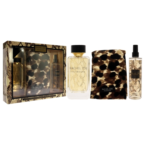 Fearless by Rachel Zoe for Women - 3 Pc Gift Set 3.4oz EDP Spray, 10oz Body Mist, Scarf