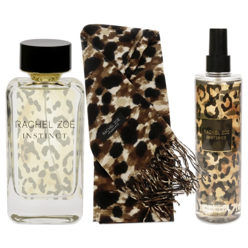 Instinct by Rachel Zoe for Women - 3 Pc Gift Set 3.4oz EDP Spray, Body Mist, Scarf